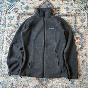 Columbia Grey Zip-up Fleece Small